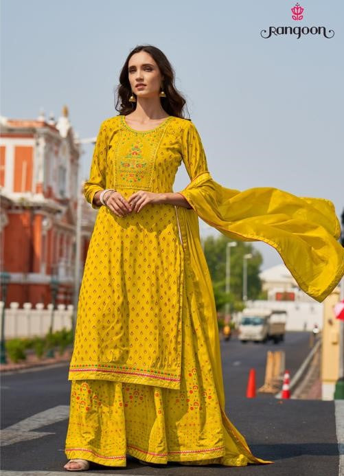Party wear kurti with skirt and dupatta