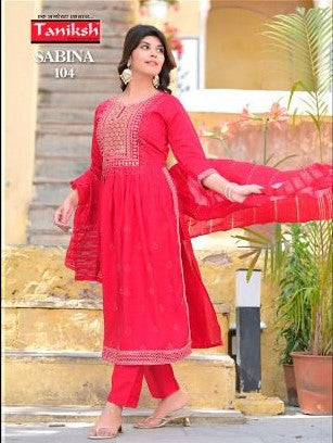 Nyra Cut Kurti With Bottom & Fancy Dupatta